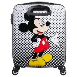 American Tourister Disney Alfatwist 2.0 - 4-Rollen-Kabinentrolley S 55 Cm -Modetaschen American Tourister Disney Alfatwist 2 0 4 Rollen Kabinentrolley S 55 cm Mickey Mouse Polka Dot 92699 7483 4