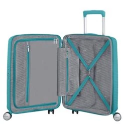 American Tourister Soundbox - 4-Rollen-Kabinentrolley S 55 Cm Erw. -Modetaschen American Tourister Soundbox 4 Rollen Kabinentrolley S 55 cm erw turquoise 88472 A066 5