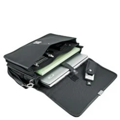 D&N Basic Line - Aktentasche 43 Cm Nylon -Modetaschen D amp N Basic Line Aktenmappe 43 cm schwarz DN5668 01 6