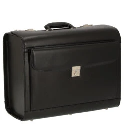 D&N Business & Travel - Pilotenkoffer Leder 41 Cm -Modetaschen D amp N Business amp Travel Pilotenkoffer Leder 41 cm schwarz DN2687 01 5