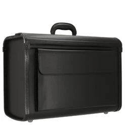 D&N Business & Travel - Pilotenkoffer PU Mit 2 Verschlüssen 51 Cm Vortasche -Modetaschen D amp N Business amp Travel Pilotenkoffer PU mit 2 Verschl ssen 51 cm Vortasche schwarz DN2809 01 5
