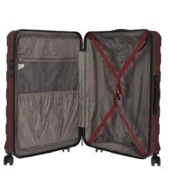 D&N Travel Line 2400 - 4-Rollen-Trolley L 78 Cm -Modetaschen D amp N Travel Line 2400 4 Rollen Trolley L 78 cm bordeaux 2470 12 6