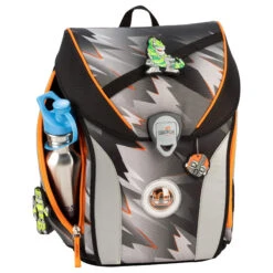 DerDieDas ErgoFlex Max Exclusiv LED - Schulranzenset 5tlg. 950g -Modetaschen DerDieDas ErgoFlex Max Exclusiv LED Schulranzenset 5tlg 950g Cyber Dino 8508166 5