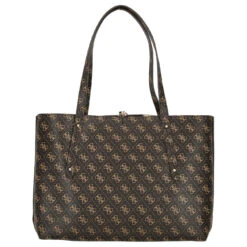 Guess Eco Brenton - Shopper Mit Pochette 39 Cm -Modetaschen Guess Eco Brenton Tote Shopper 39 cm brown logo HWESG839023 BNL 4