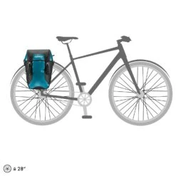 Ortlieb Bike-Packer Classic 40 - Hinterradtasche QL2.1 (2x20L) 42 Cm -Modetaschen Ortlieb Bike Packer Classic Fahrradtasche mit QL2 1 Paar 42 cm petrol black F2604 9