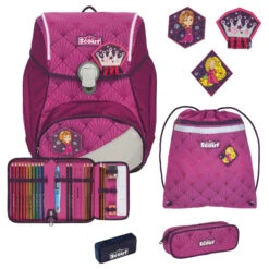 Scout Alpha Exklusiv Safety Light - Schulranzen Set 4tlg.