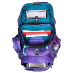 Scout Alpha Exklusiv Superflash - Schulranzen 4tlg. -Modetaschen Scout Alpha Exklusiv Superflash Schulranzen 4tlg Purple Magic 74420361400 5