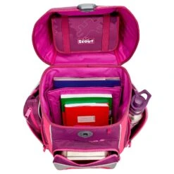 Scout Genius - Schulranzen Set 4tlg. -Modetaschen Scout Genius Schulranzen Set 4 tlg Pink Horse 76400639900 5