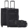 Travelite Chios - 4-Rollen-Trolley Set M/L + Reisetasche + Beautycase 4.tlg.