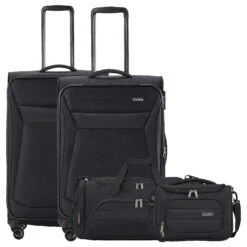 Travelite Chios - 4-Rollen-Trolley Set M/L + Reisetasche + Beautycase 4.tlg.