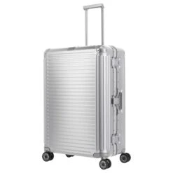 Travelite Next - 4-Rollen Trolley Set S+L 2tlg. -Modetaschen Travelite Next 4 Rollen Trolley Set S L 2tlg silber 079942 56 3