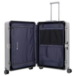 Travelite Next - 4-Rollen Trolley Set S+L 2tlg. -Modetaschen Travelite Next 4 Rollen Trolley Set S L 2tlg silber 079942 56 7