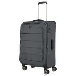 Modetaschen -Modetaschen Travelite Skaii 4 Rollen Trolley M 67 cm erweiterbar gipfelgrau 092648 04 2